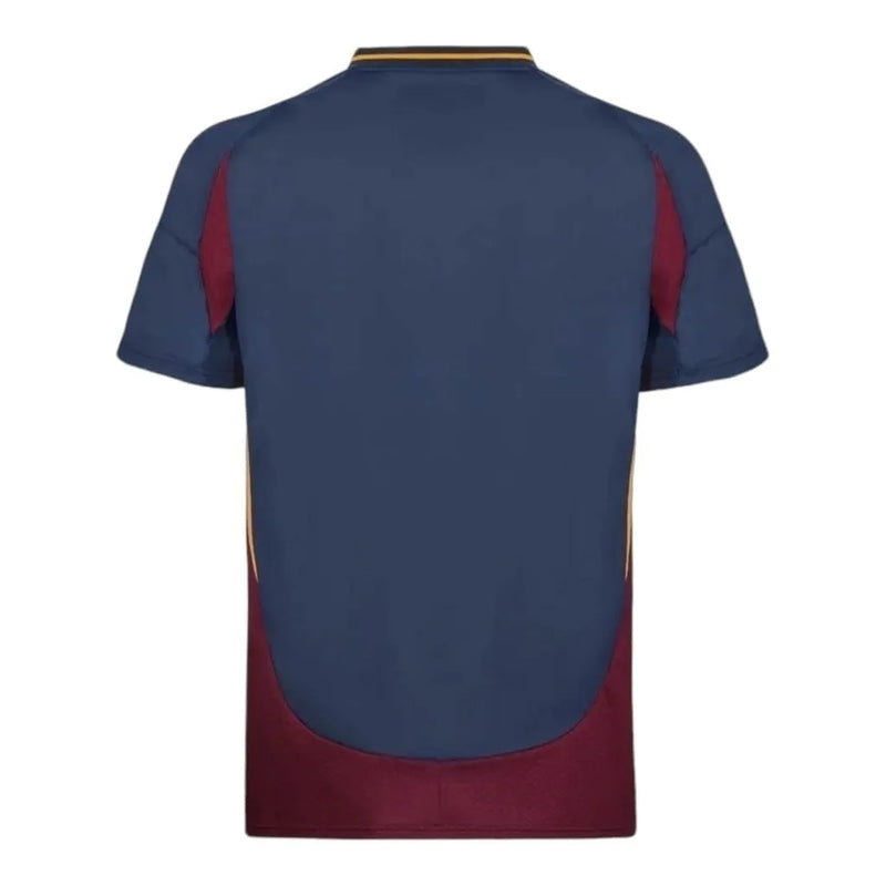 Camisa Roma III 24/25 - Torcedor Adidas Masculina - Azul com detalhes em vermelho e amarelo