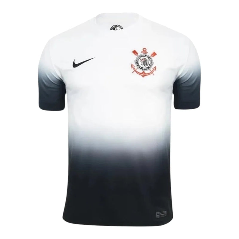 Camisa Corinthians I 24/25 - Torcedor Nike Masculina - Branca com detalhes em preto