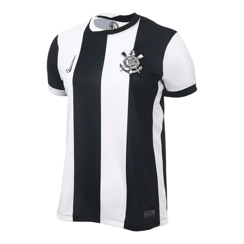 Camisa Corinthians III 24/25 - Torcedor Nike Feminina - Branca e preta