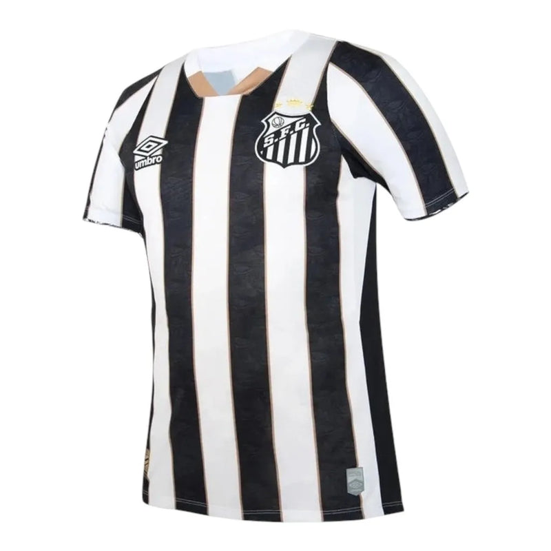 Camisa Santos II 24/25 - Torcedor Umbro Masculina - Branca e preta