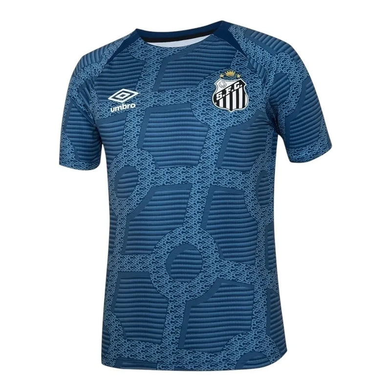 Camisa Santos Pré-jogo 24/25 - Torcedor Umbro Masculina - Azul