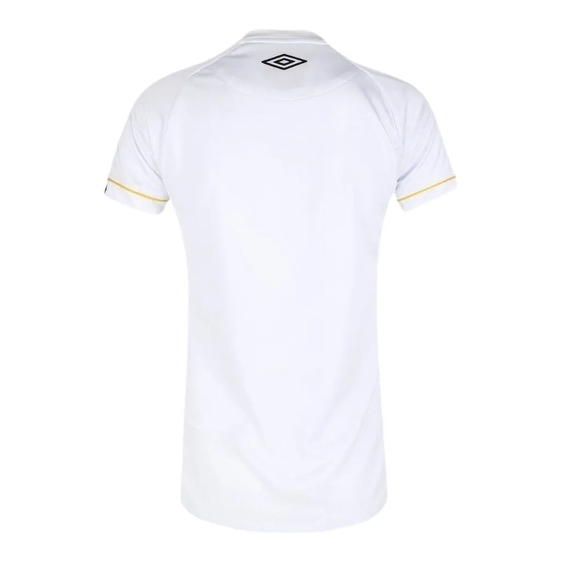 Camisa Santos I 23/24 - Torcedor Umbro Feminina - Branca com detalhes em amarelo