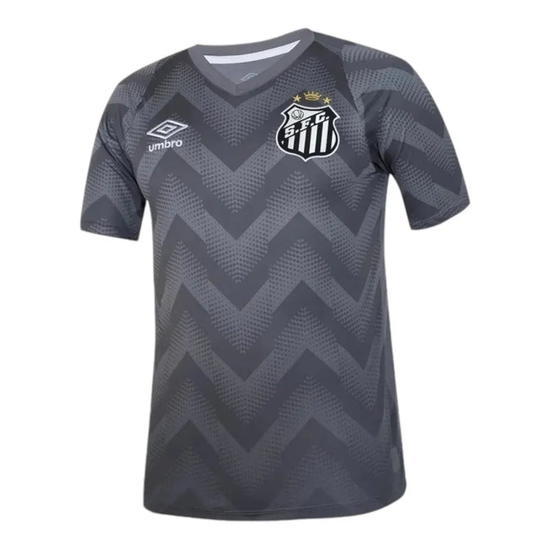 Camisa Santos Goleiro III 24/25 - Torcedor Umbro Masculina - Cinza