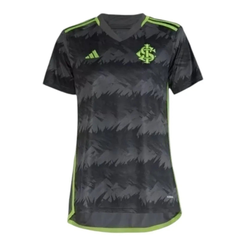 Camisa Internacional III 23/24 - Torcedor Adidas Feminina - Cinza com detalhes em verde