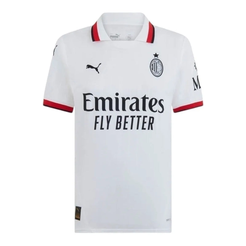 Camisa AC Milan II 24/25 - Torcedor Puma Feminina - Branca com detalhes em vermelho