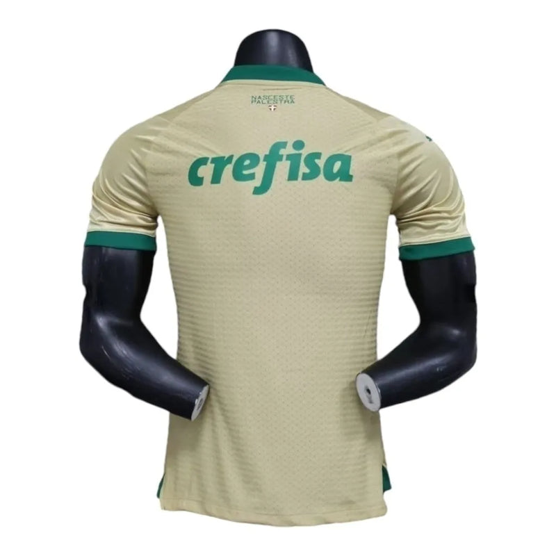 Camisa Palmeiras III 24/25 - Jogador Puma Masculina - Dourada com detalhes em verde