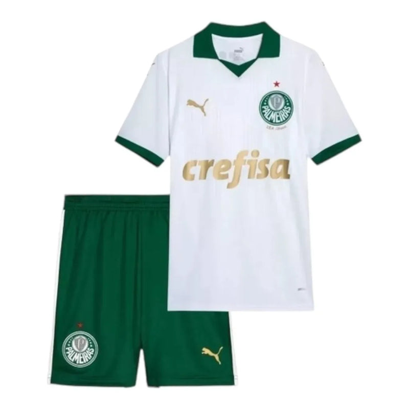 Kit Infantil Palmeiras II 24/25 - Puma - Branco e verde