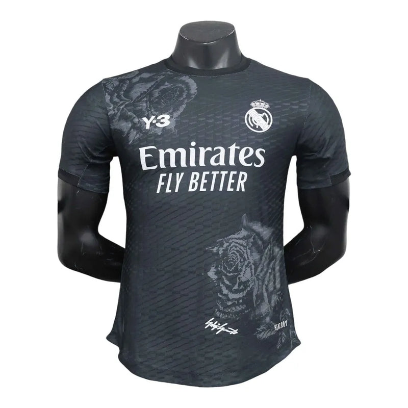 Camisa Edição especial Real Madrid 24/25 - Jogador Y-3 Masculina - Preta