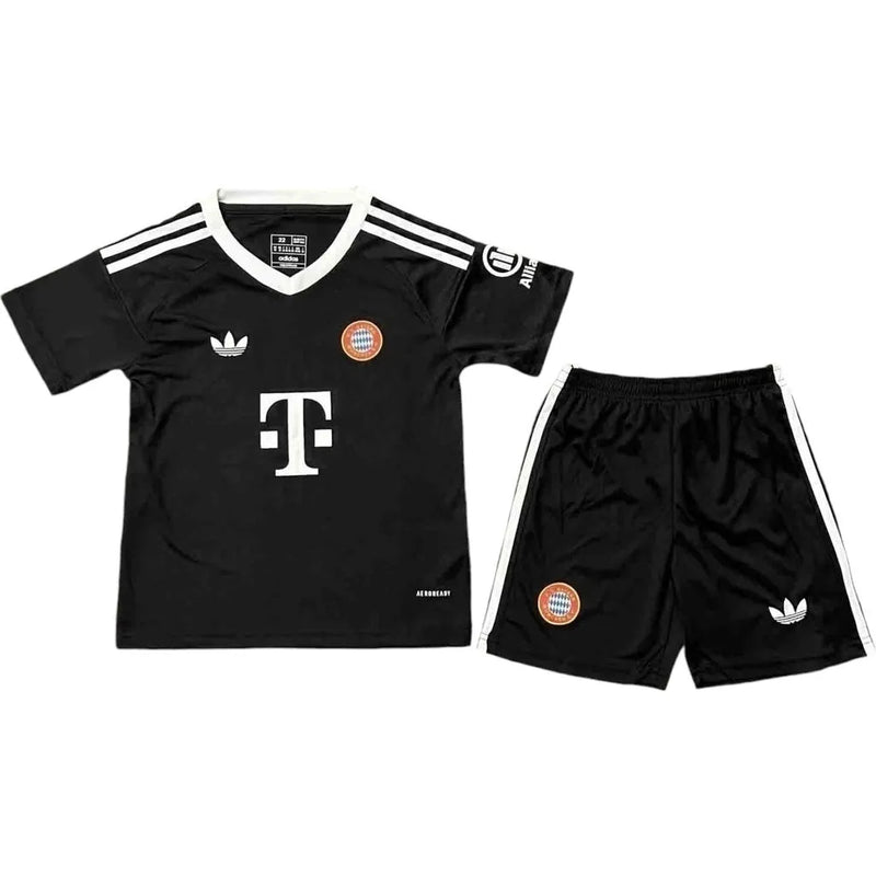 Kit Infantil Bayern de Munique Goleiro 24/25 - Adidas - Preto