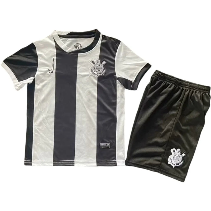 Kit Infantil Corinthians III 24/25 - Nike - Preto e branco