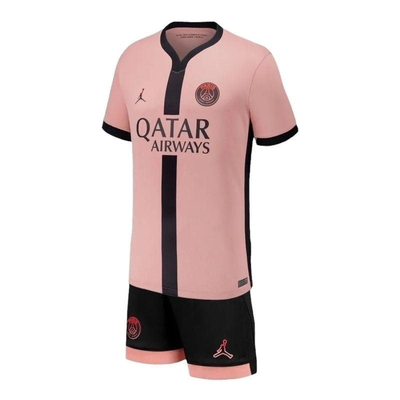 Kit Infantil Paris Saint-Germain III 24/25 - Jordan - Rosa e azul