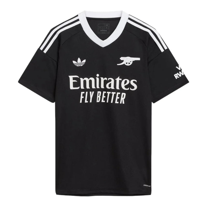 Camisa Arsenal Goleiro 24/25 - Torcedor Adidas Masculina - Preta com detalhes em branco