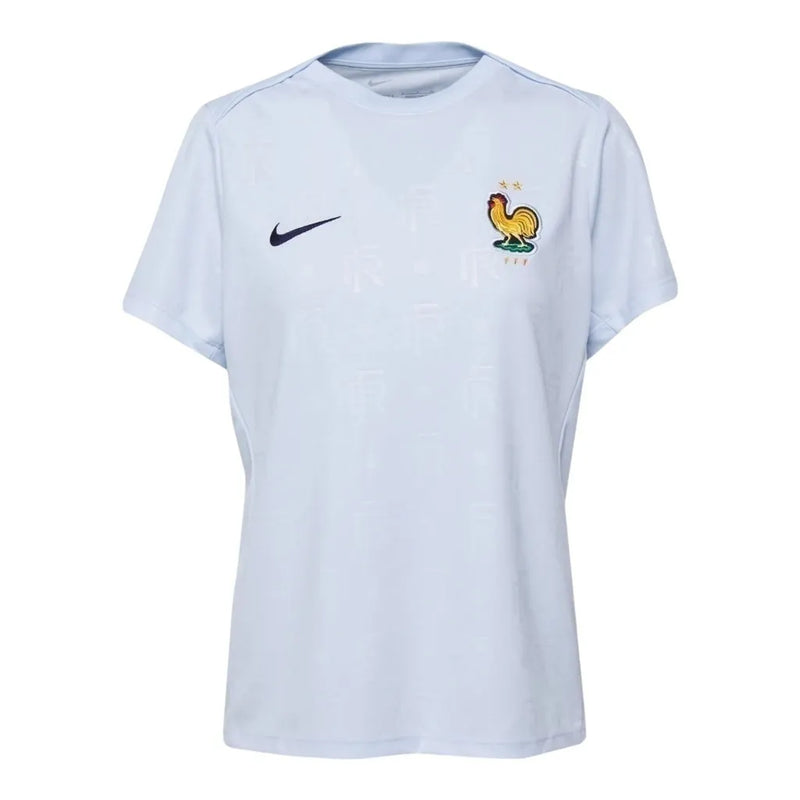 Camisa Seleção França Pré-jogo II 24/25 - Torcedor Nike Masculina - Azul