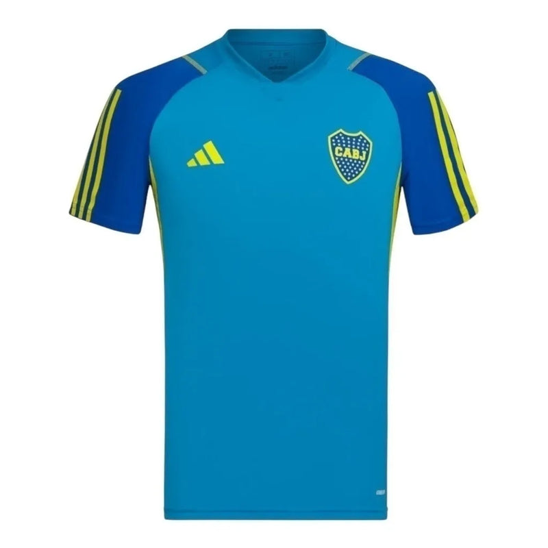 Camisa Boca Juniors Treino 24/25 - Torcedor Adidas Masculina - Azul com detalhes em amarelo