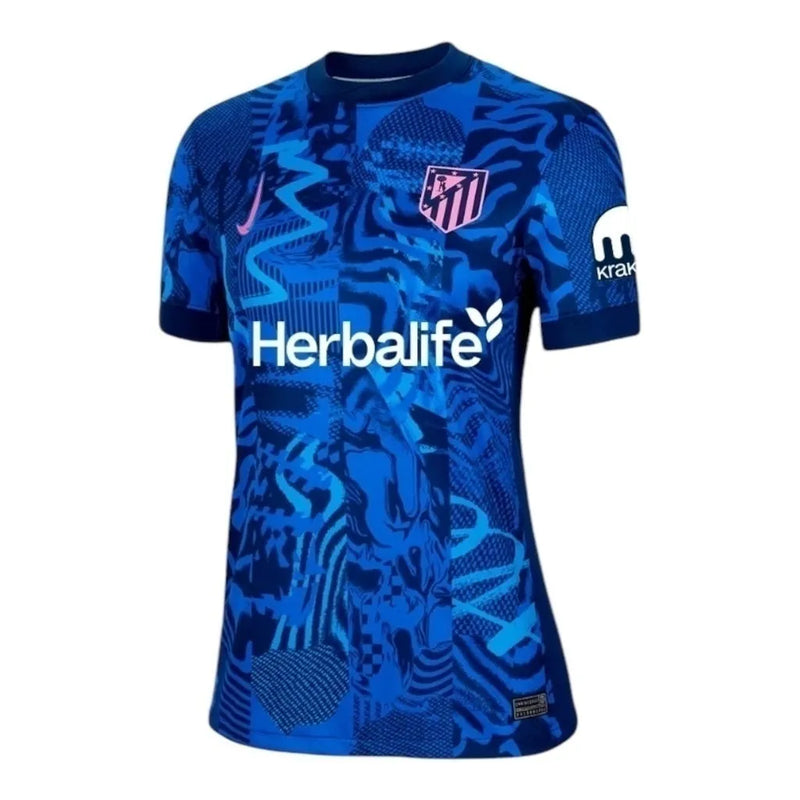 Camisa Atlético de Madrid III 24/25 - Torcedor Nike Feminina - Azul