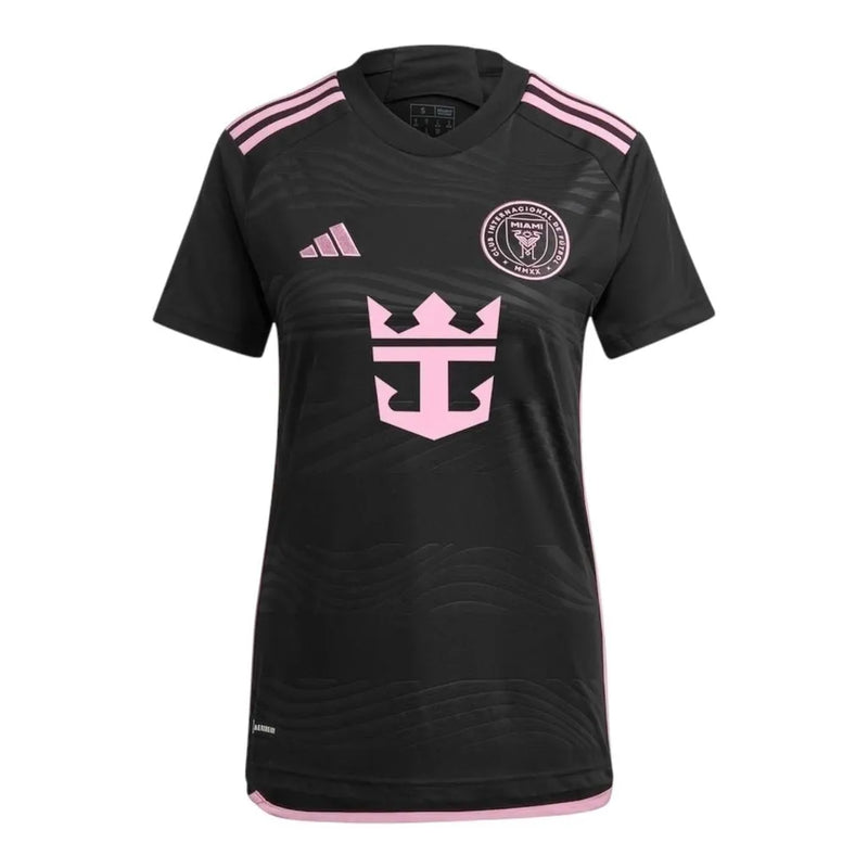 Camisa Inter Miami II 24/25 - Torcedor Adidas Feminina - Preta com detalhes em rosa