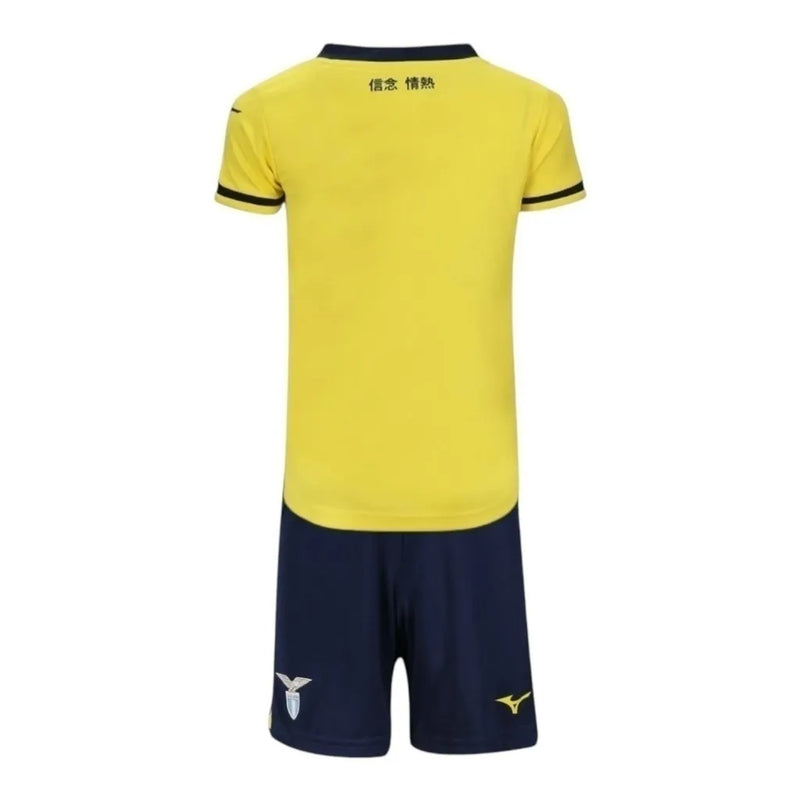 Kit Infantil Lazio II 24/25 - Mizuno - Amarelo e preto