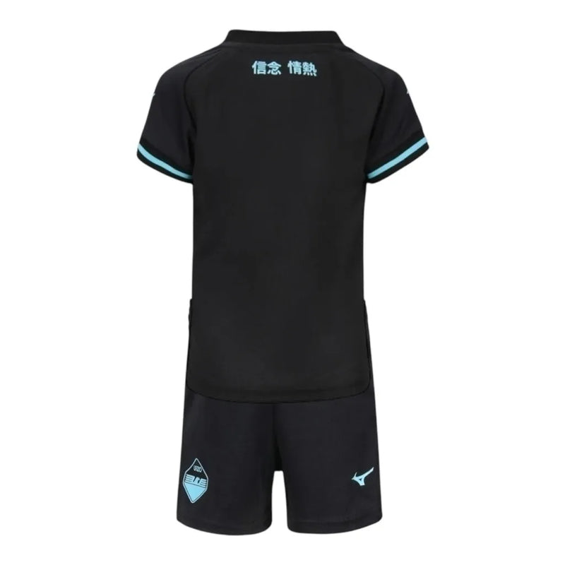 Kit Infantil Lazio III 24/25 - Mizuno - Preto com detalhes em azul