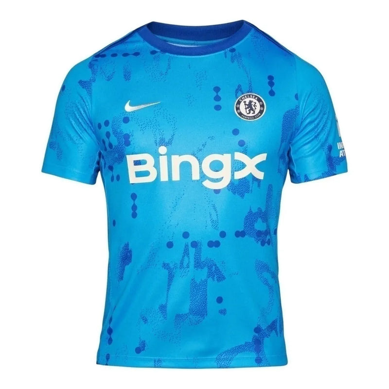 Camisa Chelsea Pré-jogo 24/25 - Torcedor Nike Masculina - Azul