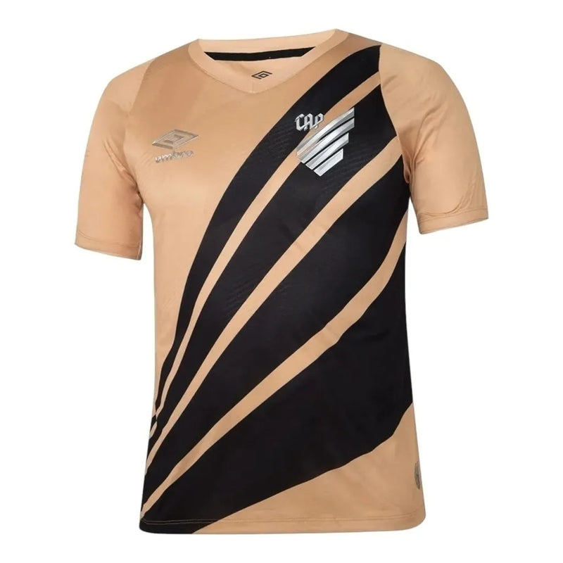 Camisa Athletico Paranaense II 24/25 - Torcedor Umbro Feminina - Dourada com detalhes em preto