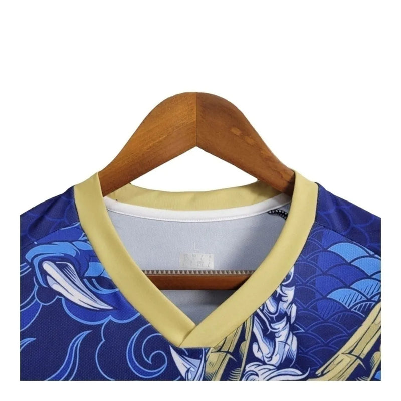 Camisa Japão Edição especial 24/25 - Torcedor Libero Masculina - Azul com detalhes em dourado