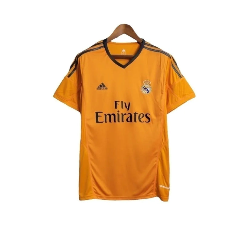 Camisa Retrô Real Madrid II 13/14 - Masculina Adidas - Laranja com detalhes em cinza