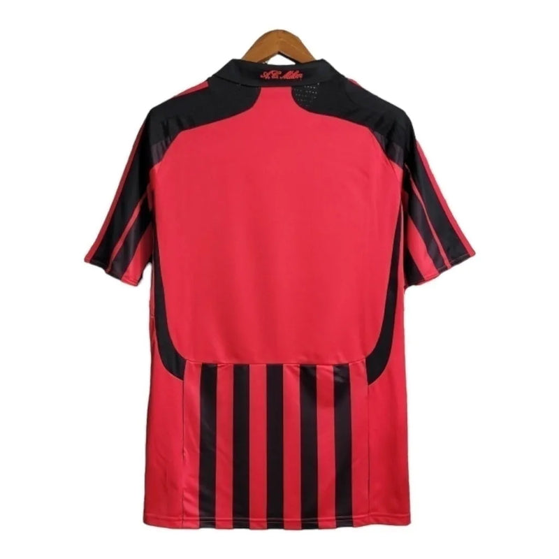 Camisa Retrô AC Milan I 2007/2008 - Masculina Adidas - Vermelha e preta