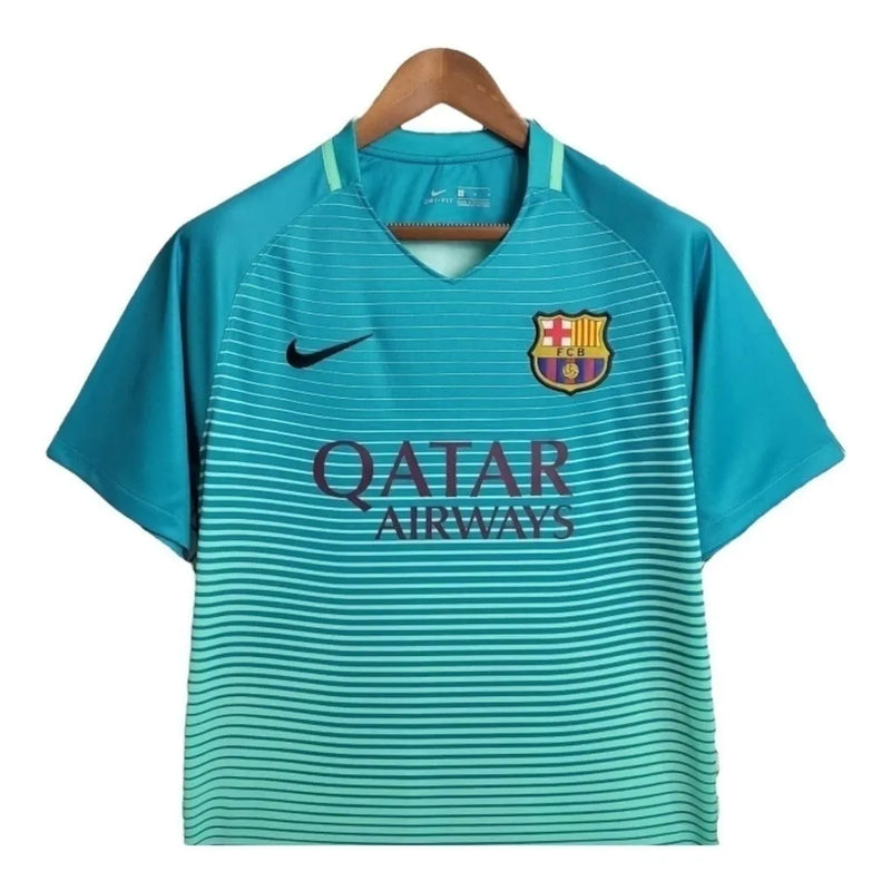 Camisa Retrô Barcelona I 2014/2015 - Nike Masculina - Azul e verde