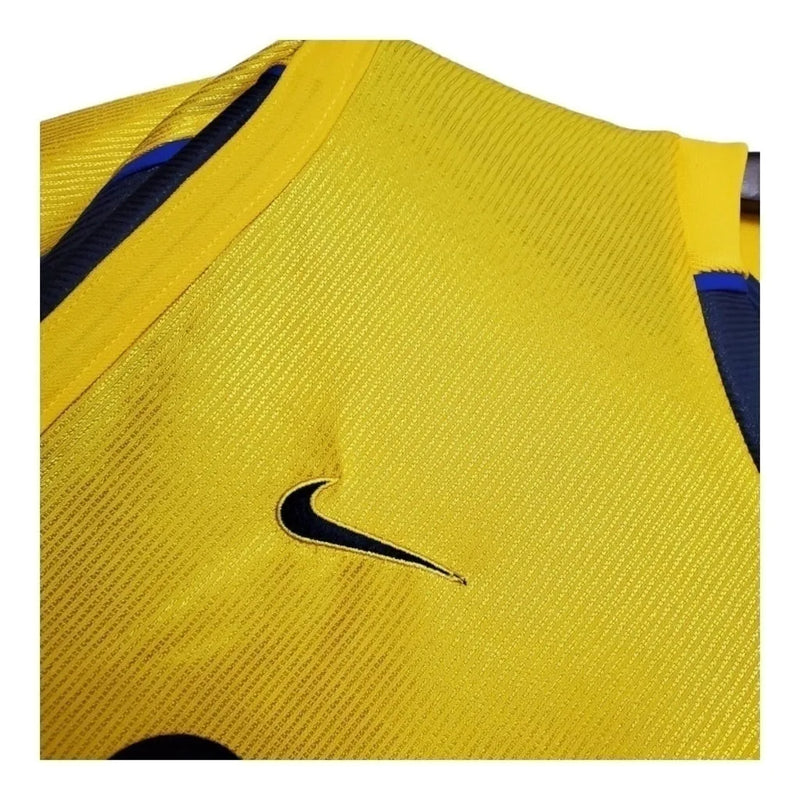 Camisa Retrô Arsenal II 99/00 - Masculina Nike - Amarela com detalhes em azul