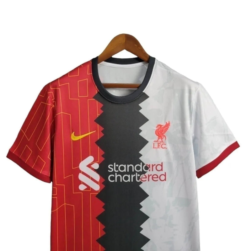 Camisa Liverpool Edição especial 24/25 - Torcedor Nike Masculina - Branca com detalhes em preto e vermelho