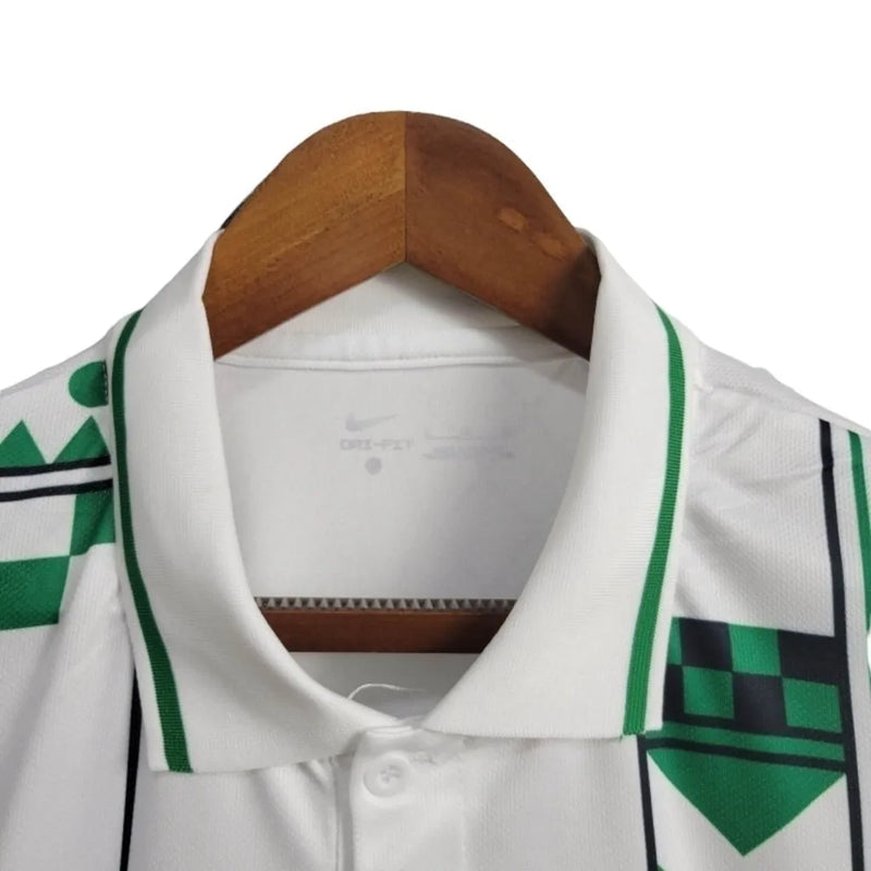 Camisa Nigéria 24/25 - Torcedor Nike Masculina - Branca com detalhes em verde