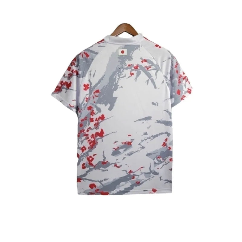 Camisa Japão Edição especial 24/25 - Torcedor Adidas Masculina - Branca com detalhes em cinza e vermelho