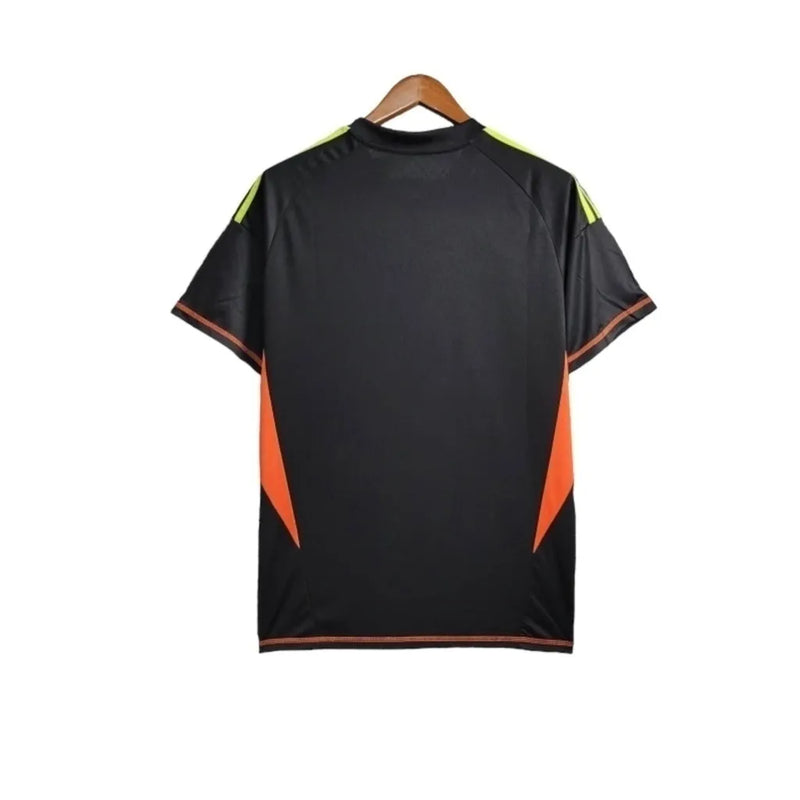 Camisa Seleção do México Goleiro 24/25 - Torcedor Adidas Masculina - Preta com detalhes em laranja e amarelo