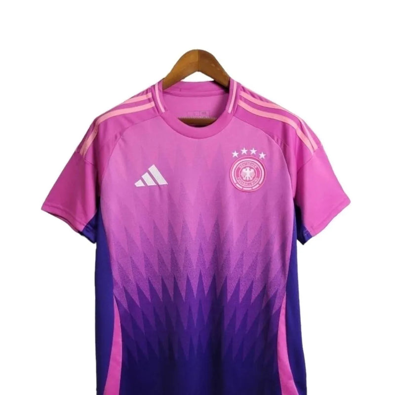 Camisa Seleção da Alemanha II 24/25 - Torcedor Adidas Masculina - Rosa com detalhes em roxo