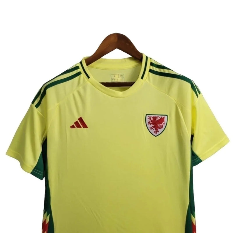 Camisa País de Gales II 24/25 - Torcedor Adidas Masculina - Amarela