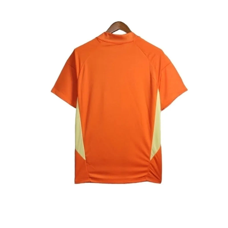 Camisa Seleção da Itália Goleiro 24/25 - Torcedor Adidas Masculina - Laranja com detalhes em azul e rosa e amarelo