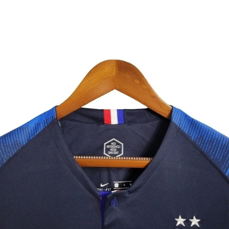 Camisa Retrô Seleção da França Copa do Mundo I 2018 - Masculina Nike - Azul