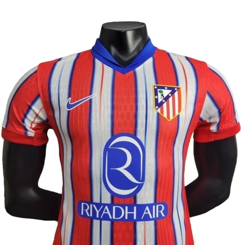 Camisa Atlético de Madrid I 24/25 - Jogador Nike Masculina - Vermelha com detalhes em branco e azul