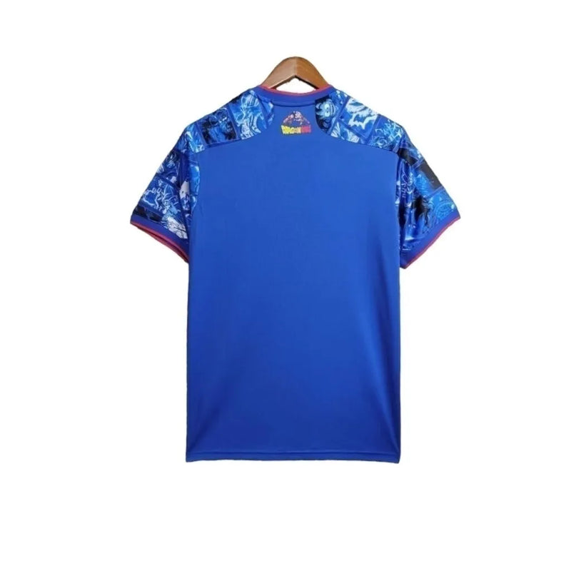 Camisa Japão Edição especial Dragon Ball 24/25 - Torcedor Adidas Masculina - Azul com desenhos do Dragon Ball