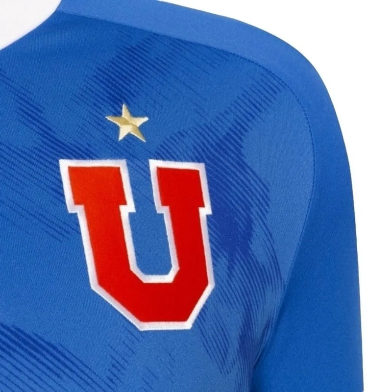 Camisa Universidad do Chile I 24/25 - Torcedor Adidas Masculina - Azul com detalhes em branco