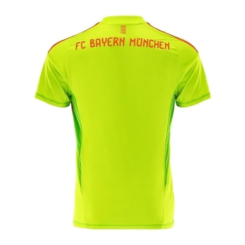 Camisa Bayern de Munique Goleiro 24/25 - Torcedor Adidas Masculina - Verde com detalhes em laranja