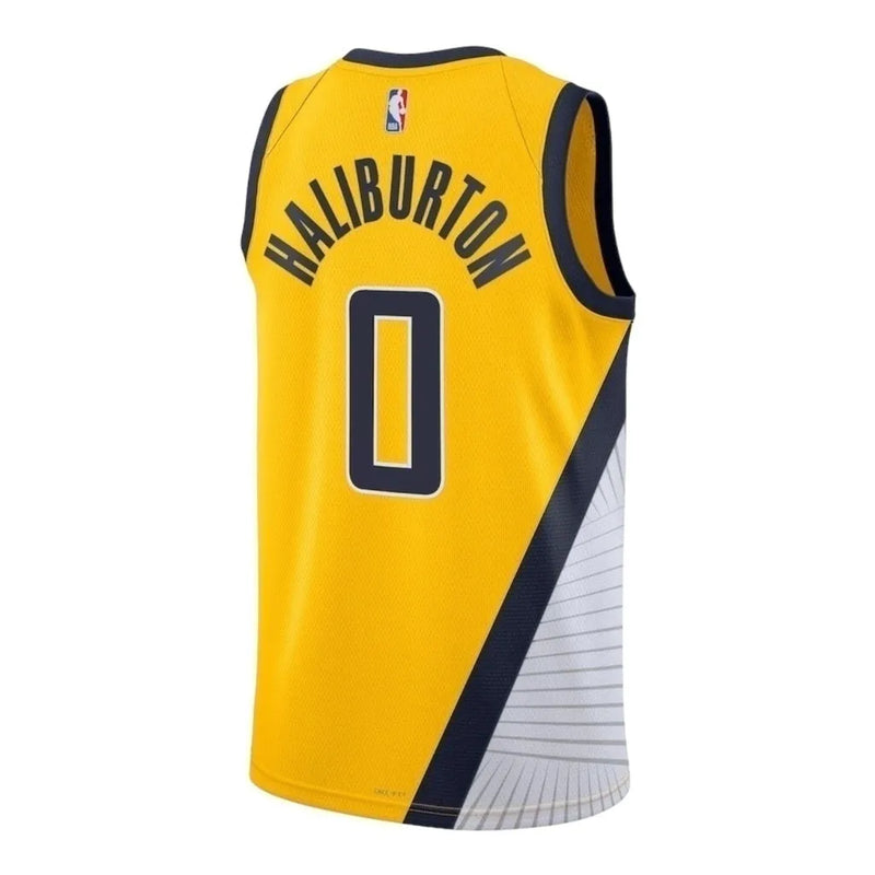 Camiseta Regata NBA Indiana Pacers 23/24 - Masculina Nike - Amarela