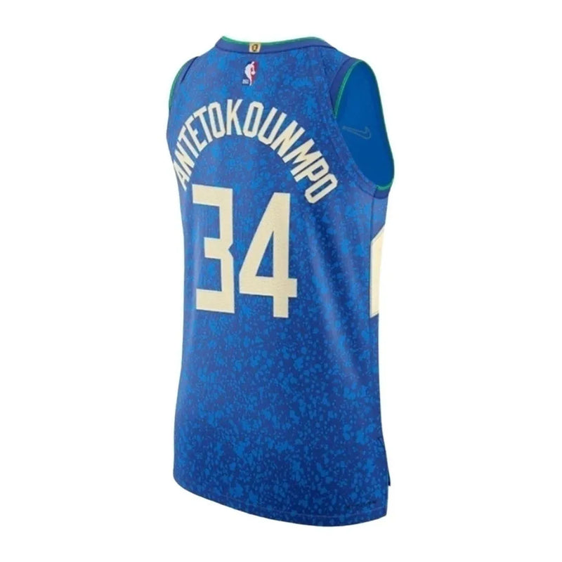 Camiseta Regata NBA Milwaukee Bucks 23/24 - Masculina Nike - Azul