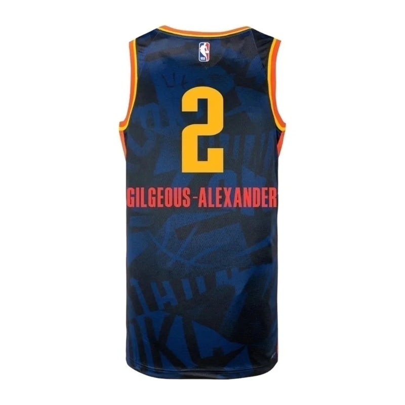 Camiseta Regata NBA Oklahoma City Thunder 23/24 - Masculina Nike - Azul