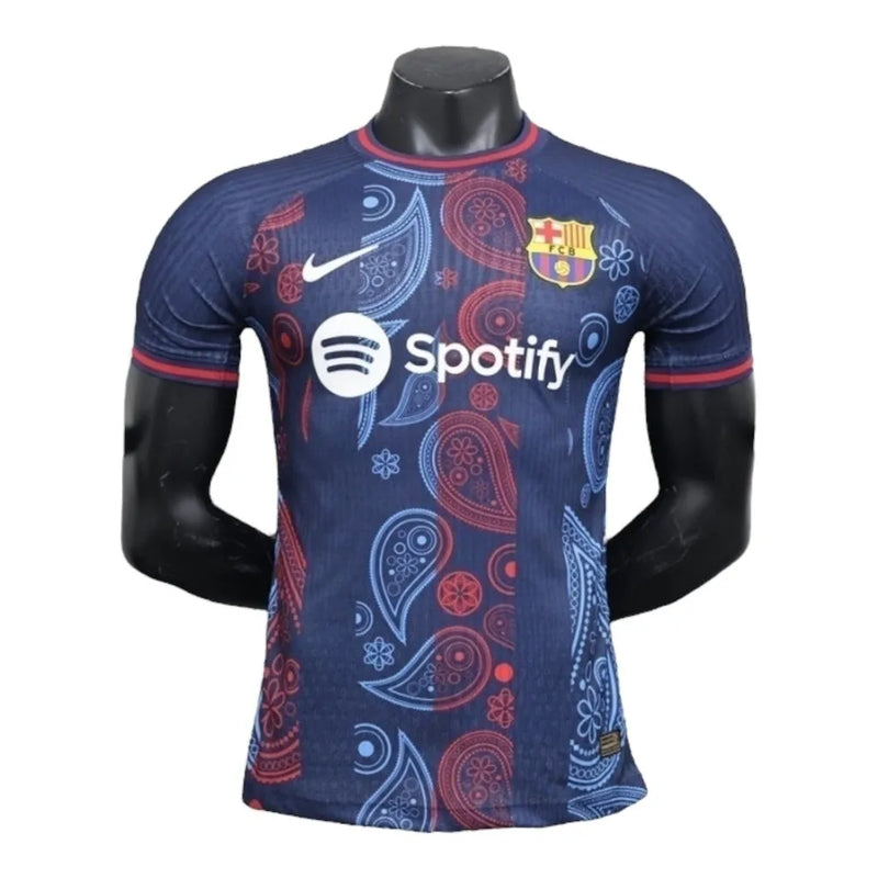 Camisa Barcelona Edição especial 24/25 - Jogador Nike Masculina - Azul com detalhes em vermelho