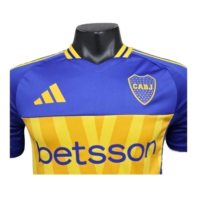 Camisa Boca Juniors I 24/25 - Jogador Adidas Masculina - Azul com detalhes em amarelo