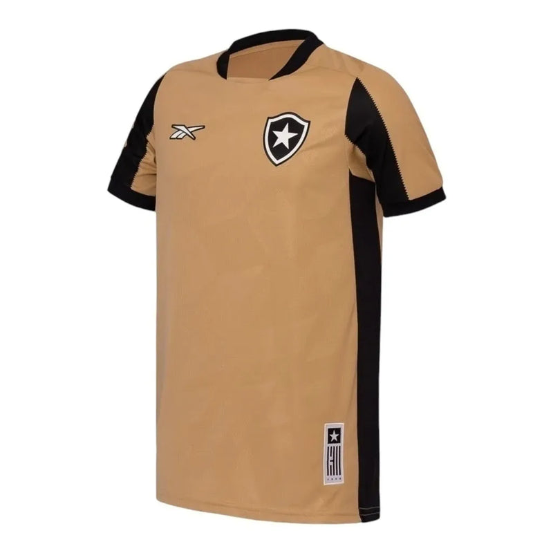 Camisa Botafogo Goleiro 24/25 - Torcedor Reebok Masculina - Marrom com detalhes em preto