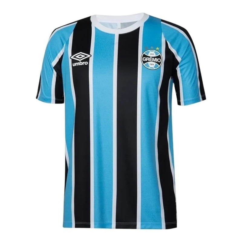 Camisa Grêmio I 24/25 - Torcedor Umbro Masculina - Branca e preta