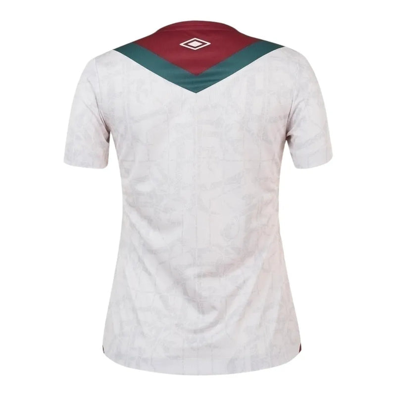 Camisa Fluminense III 24/25 - Torcedor Umbro Feminina - Branca com detalhes em verde e vermelho