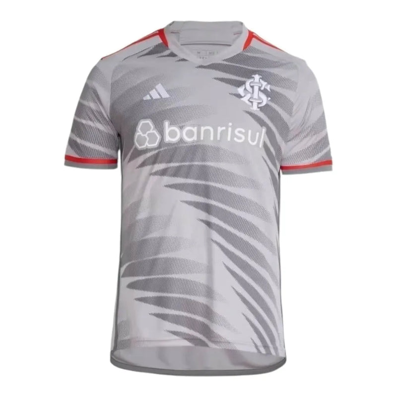 Camisa Internacional III 24/25 - Torcedor Adidas Masculina - Cinza com detalhes em vermelho